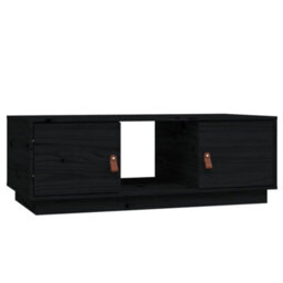 Berkfield Modern Coffee Table Black 100X50X35 Cm Solid Wood Pine