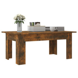 Berkfield Coffee Table Smoked Oak 100X60X42 Cm Engineered Wood - thumbnail 4