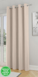 Enhanced Living Nightfall Plain Supersoft Natural Thermal Blockout (Single) Eyelet Door Curtain - 66 X 84 Inch (168 X 214Cm) - thumbnail 1