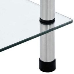 Berkfield 6-Tier Shelf Transparent 40X40X160 Cm Tempered Glass - thumbnail 5