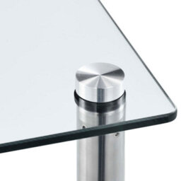 Berkfield 6-Tier Shelf Transparent 40X40X160 Cm Tempered Glass - thumbnail 3