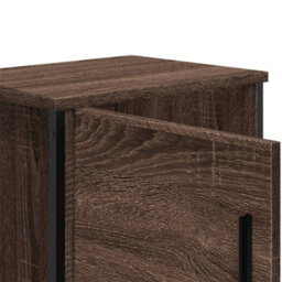 Berkfield Bedside Cabinets 2 Pcs Brown Oak 40X30X40 Cm Engineered Wood - thumbnail 9