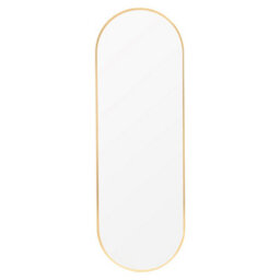 Living And Home Gold Oval Wall Mounted Framed Full Length Mirror Dressing Mirror 50 X 160 Cm - thumbnail 3