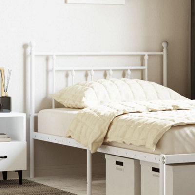 Berkfield Metal Headboard White 100 Cm - image 1