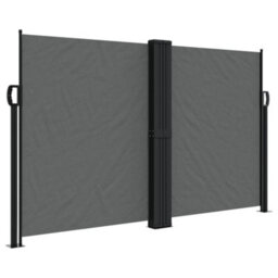 Walplus Retractable Side Awning Garden Sun Shade Canopy Gazebo For Back Door, Porch, Patio Anthracite 140X1000 Cm - thumbnail 2
