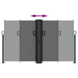 Walplus Retractable Side Awning Garden Sun Shade Canopy Gazebo For Back Door, Porch, Patio Anthracite 140X1000 Cm - thumbnail 5