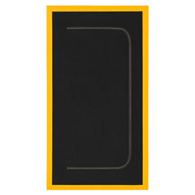 SolaDirect Dust Door With Zip 110 X 220 Cm - Dust-Barrier Doorway Curtain - Double-Sided Zip - Tape-Mount - Trim To Fit - Reusable Fabric - image 1