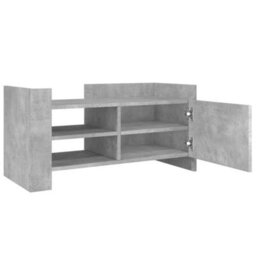 Berkfield Tv Cabinet Concrete Grey 80X35X40 Cm Engineered Wood - thumbnail 8