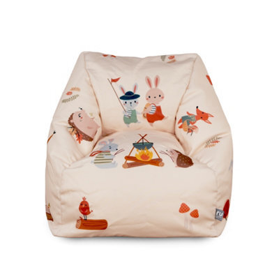 rucomfy Beanbags Rucomfy Kids Bean Bag Chair With Footstool - Forest Friends Armchair Seat - image 1