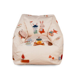 rucomfy Beanbags Rucomfy Kids Bean Bag Chair With Footstool - Forest Friends Armchair Seat - thumbnail 1