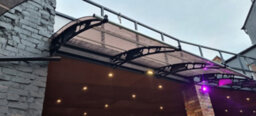 Canofix UK Canofix Door Canopy Pc 3500 Width X 1500 Projection (Black Bracket - Bronze Sheet) - thumbnail 3