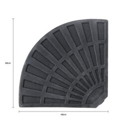 Charles Bentley Patio Banana Hanging Cantilever Umbrella Parasol Base Weights Stand -2 Segments - thumbnail 8