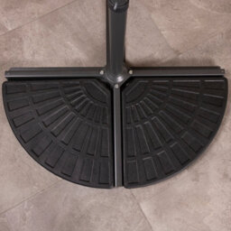 Charles Bentley Patio Banana Hanging Cantilever Umbrella Parasol Base Weights Stand -2 Segments - thumbnail 2