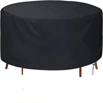 Garden Table, Round Oxford Furniture Cover, Tear-Resistant Uv-Resistant Outdoor Table T X H Dia 120X75 Cm - image 1