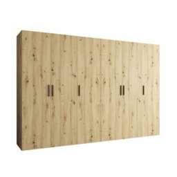Arte Bari I Hinged Door Wardrobe 300Cm In Oak Artisan - The Heart Of Family Organisation, Wrapped In Warmth - thumbnail 2
