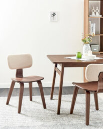 Beliani Set Of 2 Dining Chairs Lucinda Wood Dark Brown - thumbnail 2
