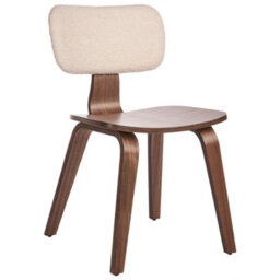 Beliani Set Of 2 Dining Chairs Lucinda Wood Dark Brown - thumbnail 5