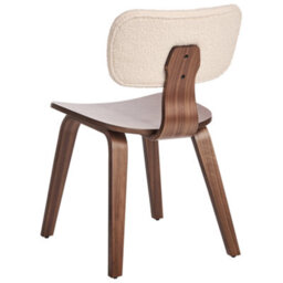 Beliani Set Of 2 Dining Chairs Lucinda Wood Dark Brown - thumbnail 7
