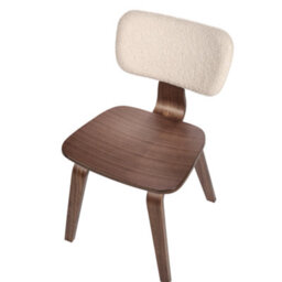Beliani Set Of 2 Dining Chairs Lucinda Wood Dark Brown - thumbnail 8