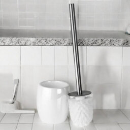 Urbn-Living Black - Ridder Shiny Ceramic Bathroom- Toilet Brush - thumbnail 4