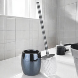 Urbn-Living Black - Ridder Shiny Ceramic Bathroom- Toilet Brush - thumbnail 3