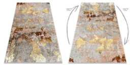 RugsX Miro 51463.802 Washing Carpet Abstraction Anti-Slip - Grey Gold 200X290 Cm - thumbnail 2
