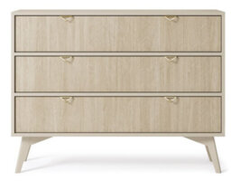 Arte Elegant Forest Chest Of Drawers H800mm W1060mm D380mm In Beige & Oak Scandi - A Touch Of Warmth For Your Bedroom - thumbnail 3