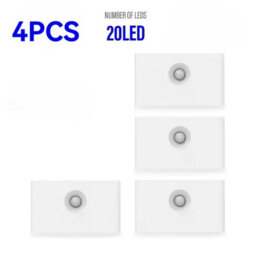 4 Pcs Led Motion Sensor Night Light Usb Rechargeable Wall Light For Rooms - thumbnail 1