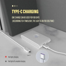 4 Pcs Led Motion Sensor Night Light Usb Rechargeable Wall Light For Rooms - thumbnail 7