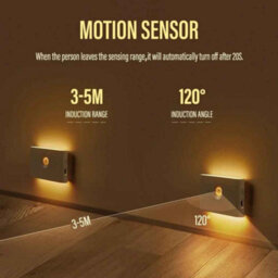 4 Pcs Led Motion Sensor Night Light Usb Rechargeable Wall Light For Rooms - thumbnail 8