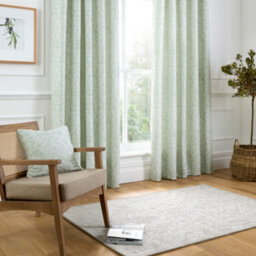 Curtina Marple Woven Jacquard Sage Green Filled Cushion - thumbnail 2