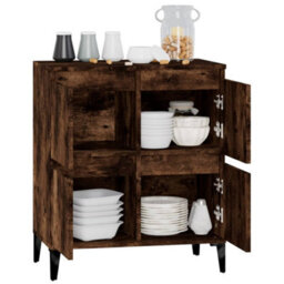 Berkfield Classic Sideboard Smoked Oak 60X35X70 Cm Engineered Wood - thumbnail 5