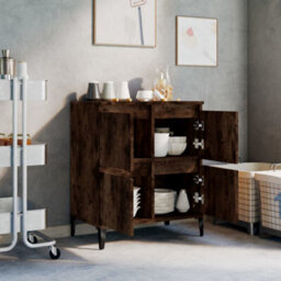 Berkfield Classic Sideboard Smoked Oak 60X35X70 Cm Engineered Wood - thumbnail 3