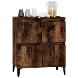 Berkfield Classic Sideboard Smoked Oak 60X35X70 Cm Engineered Wood - thumbnail 4