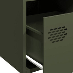 Vidaxl Sideboard Olive Green 68X39X73.5 Cm Cold-Rolled Steel - thumbnail 9