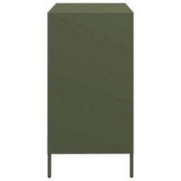 Vidaxl Sideboard Olive Green 68X39X73.5 Cm Cold-Rolled Steel - thumbnail 6
