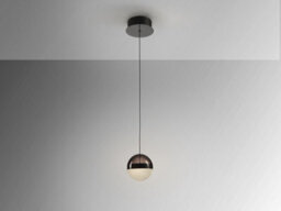 Luminosa Lighting Luminosa Orbes 12Cm Globe Pendant Ceiling Light Chrome Black Led 3000K - Uk Stock - thumbnail 4