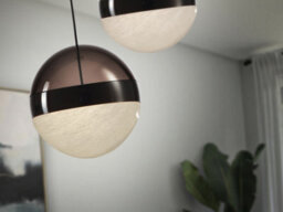 Luminosa Lighting Luminosa Orbes 12Cm Globe Pendant Ceiling Light Chrome Black Led 3000K - Uk Stock - thumbnail 3