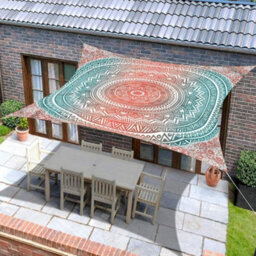 Pink 1.8X1.8M Rectangular Shade Sail 95% Uv Protection