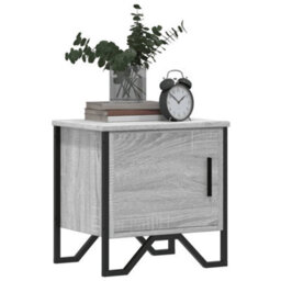 Berkfield Bedside Cabinet Grey Sonoma 40X30X40 Cm Engineered Wood - thumbnail 4