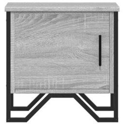 Berkfield Bedside Cabinet Grey Sonoma 40X30X40 Cm Engineered Wood - thumbnail 5