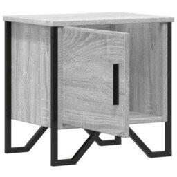 Berkfield Bedside Cabinet Grey Sonoma 40X30X40 Cm Engineered Wood - thumbnail 6