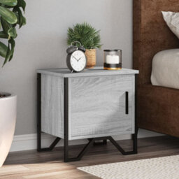 Berkfield Bedside Cabinet Grey Sonoma 40X30X40 Cm Engineered Wood - thumbnail 1