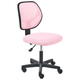 Beliani Office Chair Joyful Pastel Pink - thumbnail 4