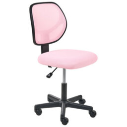 Beliani Office Chair Joyful Pastel Pink - thumbnail 5