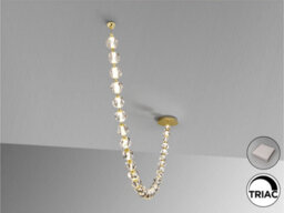 Luminosa Lighting Luminosa Zaria Ii 29 Light Pendant Ceiling Light Gold, Clear Led 3000K Dimmable - Uk Stock - thumbnail 5