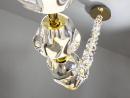 Luminosa Lighting Luminosa Zaria Ii 29 Light Pendant Ceiling Light Gold, Clear Led 3000K Dimmable - Uk Stock - thumbnail 3