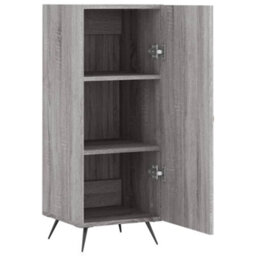 Berkfield Modern Sideboard Grey Sonoma 34.5X34X90 Cm Engineered Wood - thumbnail 5
