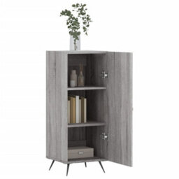 Berkfield Modern Sideboard Grey Sonoma 34.5X34X90 Cm Engineered Wood - thumbnail 4