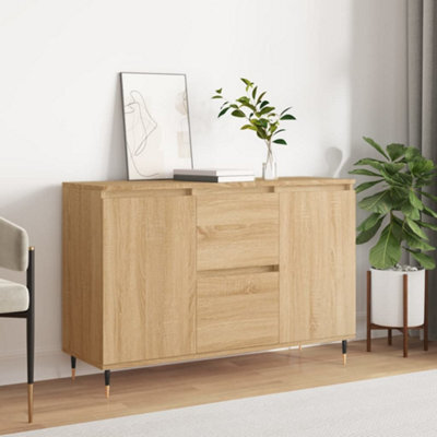 Berkfield Sideboard Sonoma Oak 104X35X70 Cm Engineered Wood - image 1